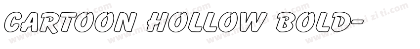 Cartoon Hollow Bold字体转换